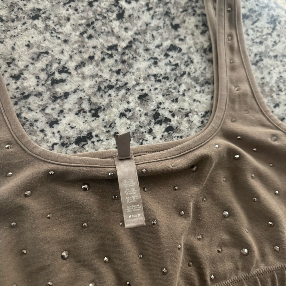 SKIMS Brown Bra with Subtle Sparkle - Picture 4 of 4